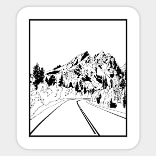 Mountains Sticker